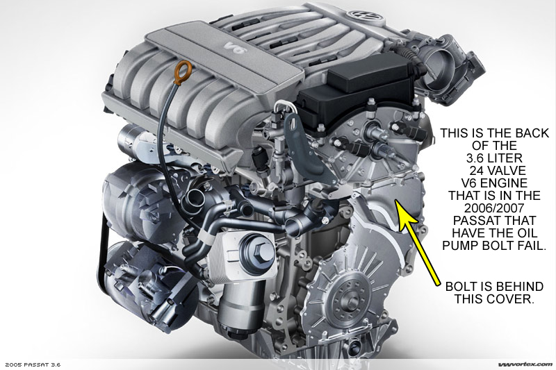 3 6 Oil Bolt Failure Reference Material Volkswagen Passat Forum