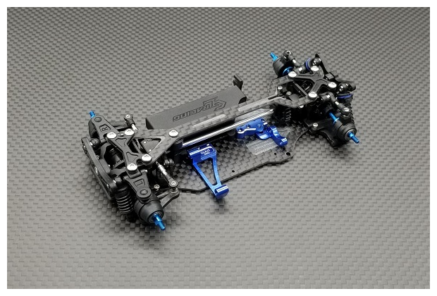 GLA-V2.1 1/27 4WD chassis set (w/o Servo, ESC) - Click Image to Close