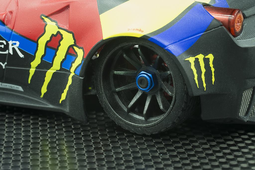 GL-Racing R10 Carbon Rims - AWD - Narrow Wheel +2 Black - Click Image to Close