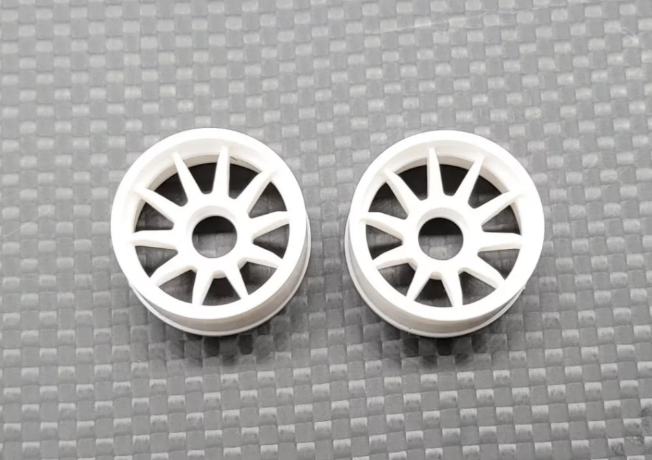 GL-Racing Rims - RWD - Wide +2 White Wheels - Click Image to Close