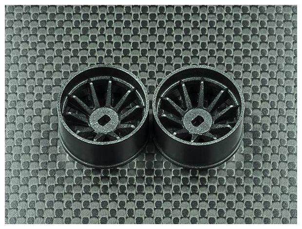 GL-Racing R10 Carbon Rims - AWD - Wide Wheel +3 Black - Click Image to Close