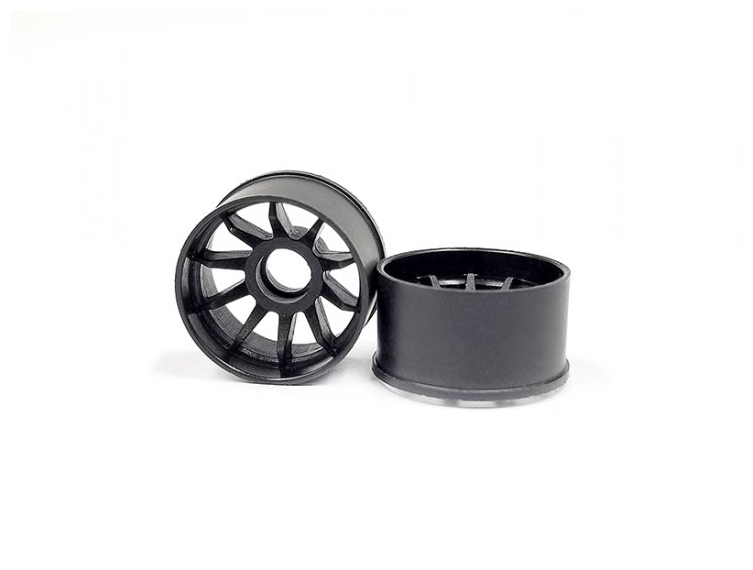 GL-Racing R10 Carbon Rims - RWD - Wide Wheel +3 Black - Click Image to Close