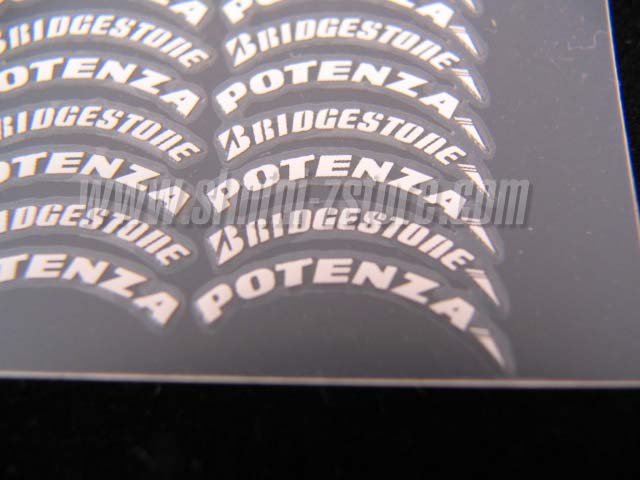 Kyosh F1 Bridgestone Potenza Tire Decals (1 Set)