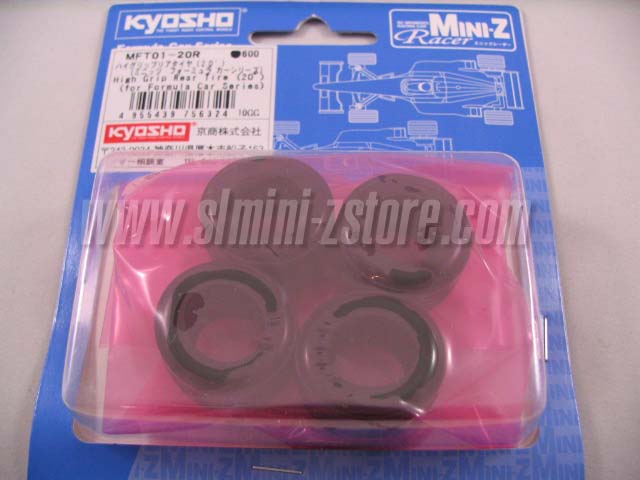 Kyosho 20* Rear F1 Ribbed Tires (2 Pair) - Click Image to Close