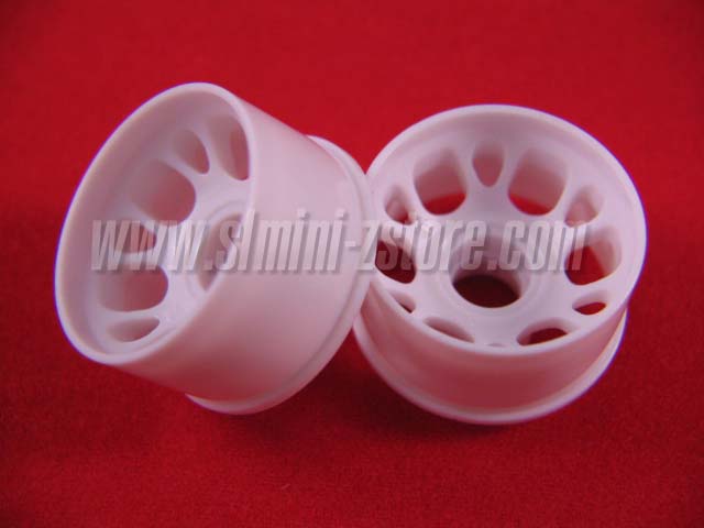 PN Racing White Rear Wheels +2 Offset (2 pcs.)