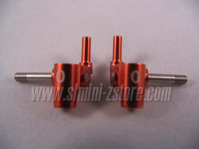PN MR-02/MR-015 Aluminum Steering Knuckles 0° (Orange) - Click Image to Close