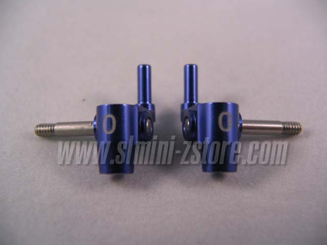 PN MR-02/MR-015 Aluminum Steering Knuckles 0° (Blue)