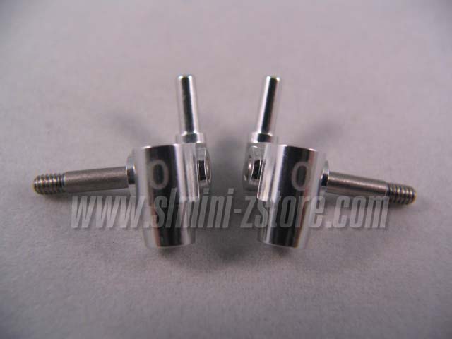 PN MR-02/MR-015 Aluminum Steering Knuckles 0° (Silver)
