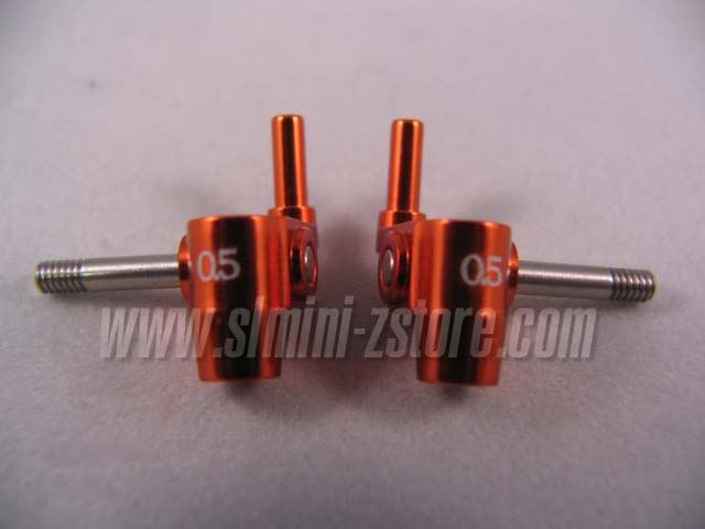 PN MR-02/MR-015 Aluminum Steering Knuckles 0.5° (Orange)
