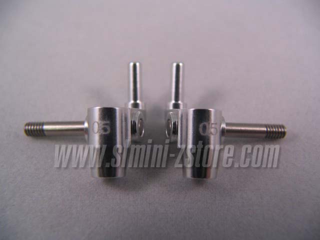 PN MR-02/MR-015 Aluminum Steering Knuckles 0.5° (Silver)