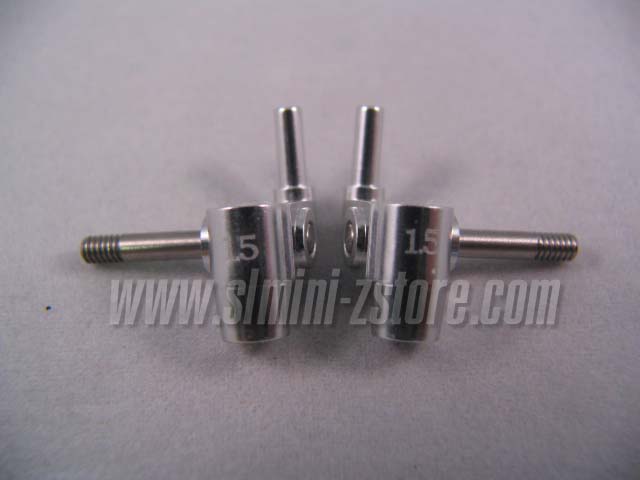 PN MR-02/MR-015 Aluminum Steering Knuckles 1.5° (Silver)