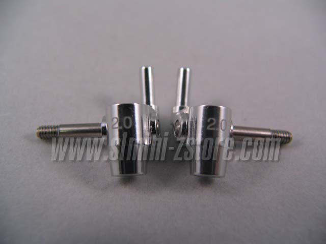 PN MR-02/MR-015 Aluminum Steering Knuckles 2° (Silver)