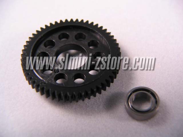 PN Racing Delrin 64 Pitch Spur Gear 52 Tooth w/ Bearing - Click Image to Close