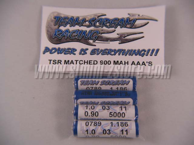 TSR Matched AAA 900 mah Rechargeable batteries (4 pack)