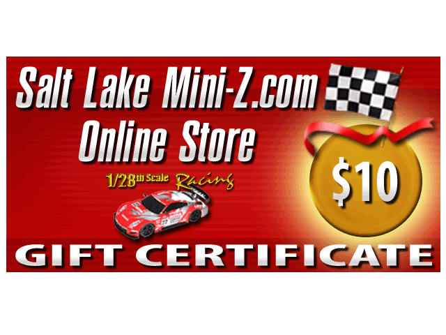 Gift Certificate $ 10.00 - Click Image to Close