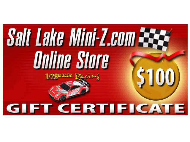 Gift Certificate $100.00 - Click Image to Close
