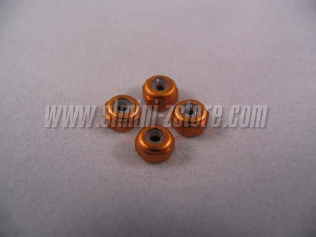 PN Racing Aluminum 2mm Lock Nut (Orange)