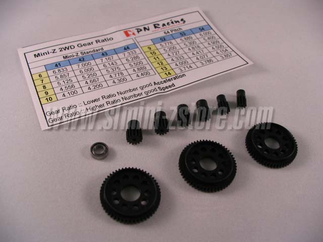PN Racing Delrin 64 Pitch Pinion & Spur Gear Set